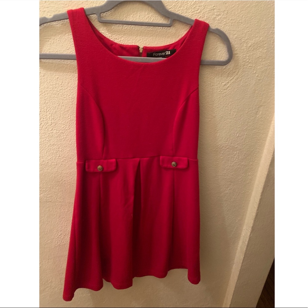 Retro style red sun dress